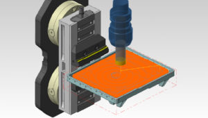 作成した３Ｄデータを基にＣＡＭにて加工プログラムを作成致します。